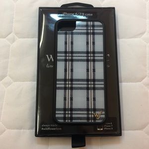 Blue Plaid Wildflower Case for IPhones 6/7/8